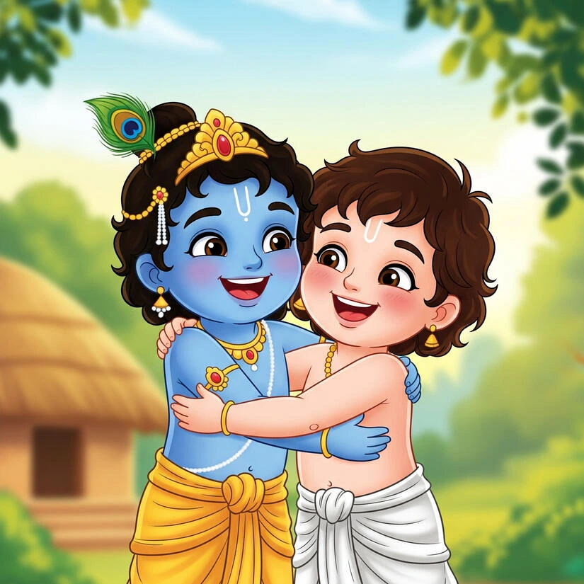 Krishna and Sudama friendship story for children